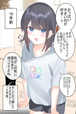 10-nenburi ni Saikaishita Osananajimi ga Kyonyuu ni Natteita
